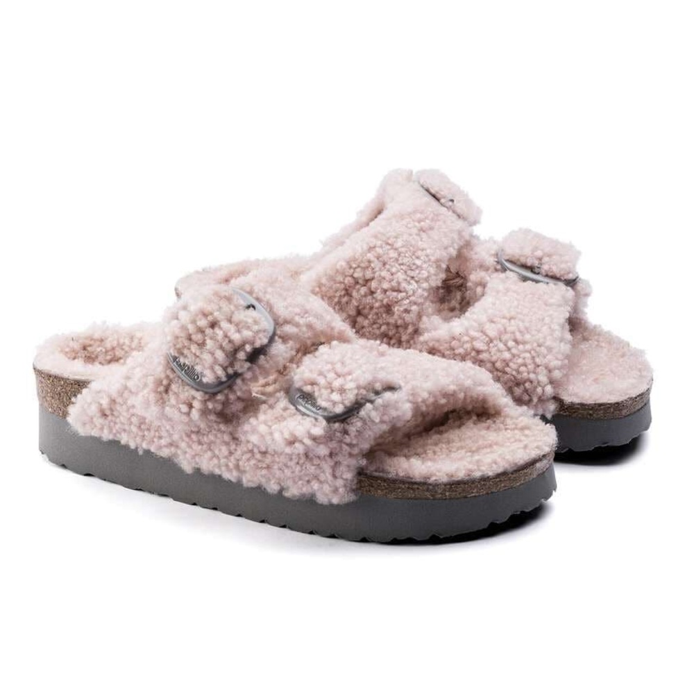 NWT Birkenstock Papillio Arizona Big Buckle Shearling Sandal